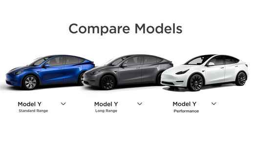 Comparison Tesla Model Y models Yeslak