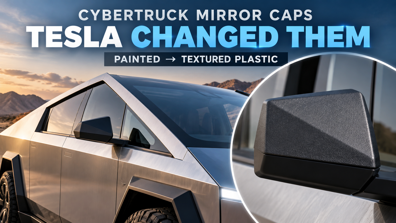Tesla Changed the Cybertruck Mirror Caps: What Owners Should Know