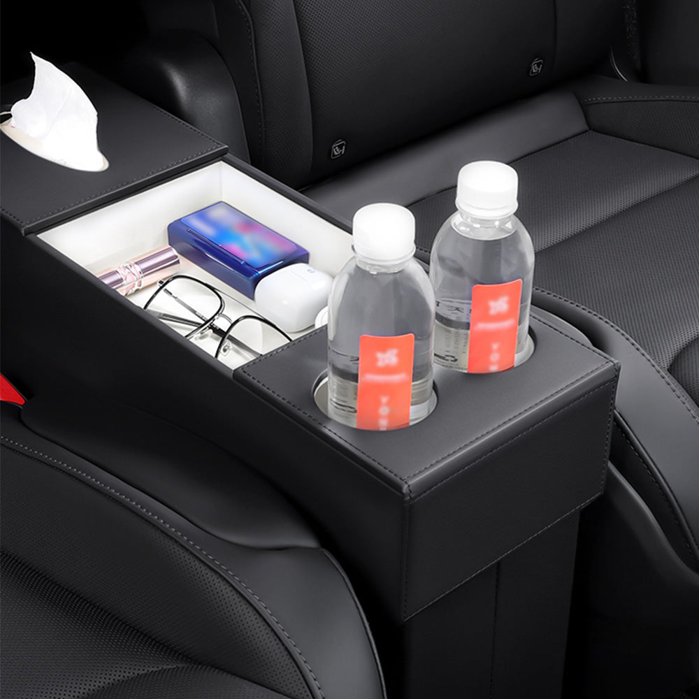 2nd Row Center Aisle Storage Organizer for Tesla Model YL 6-Seater