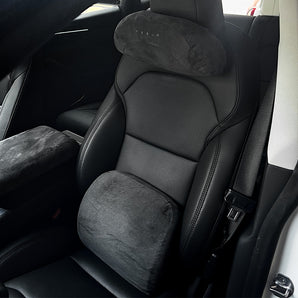Alcantara Headrest & Lumbar Support Pillow for Tesla Model 3/Y/X/S/Cybertruck