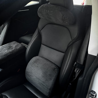 Alcantara Headrest & Lumbar Support Pillow for Tesla Model 3/Y/X/S/Cybertruck