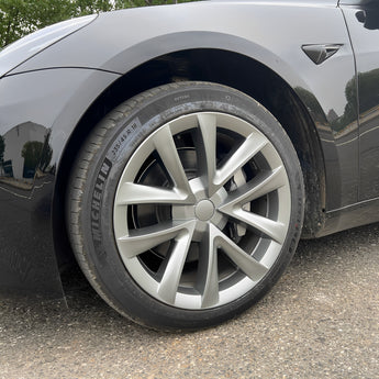 Tesla Model 3 18inch Arachnid Wheel Cover Performance Cover Cap - Satin Silver
