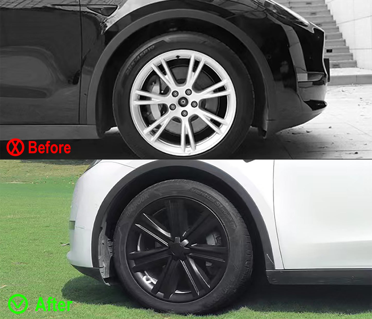Arachnid-style Wheel Cover For Tesla Model Y/S 19'' Wheels