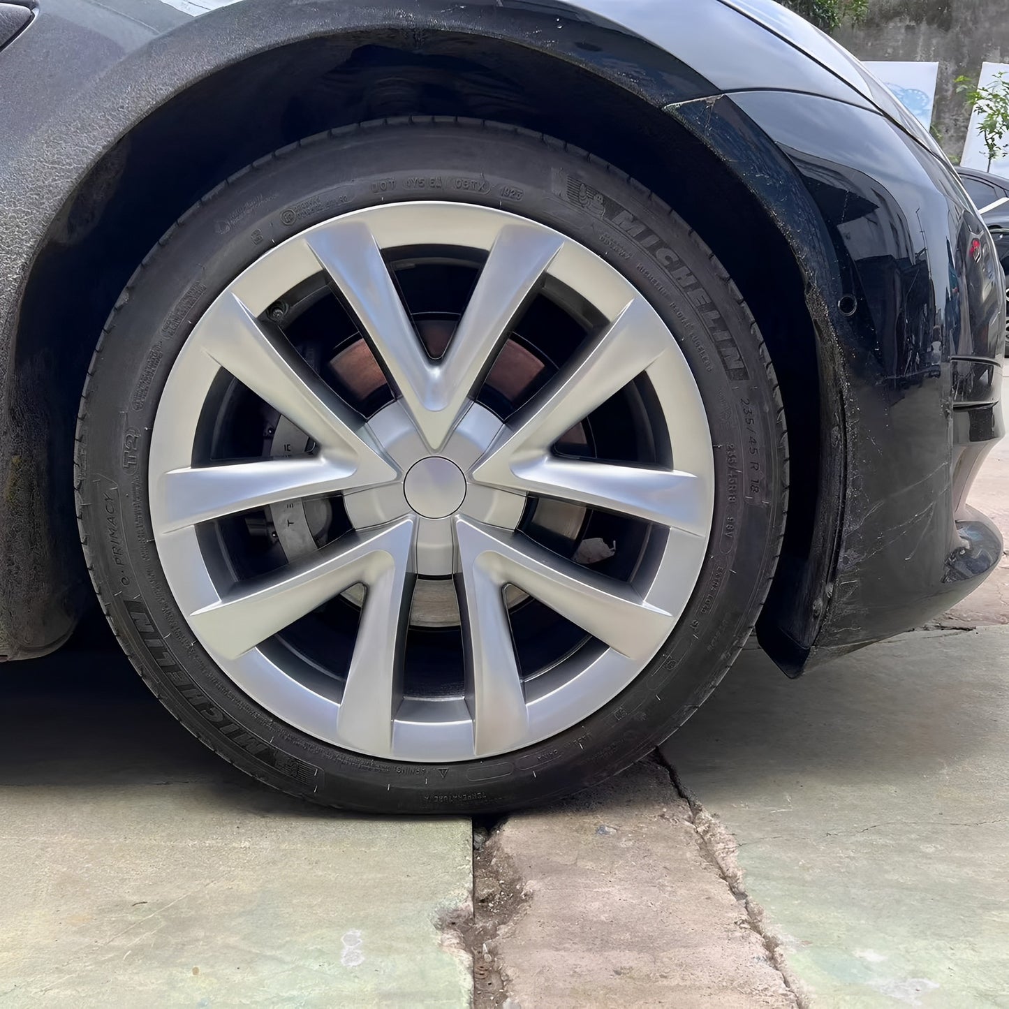 Arachnid-style Hubcaps Wheel Cover Replacement For Tesla Model 3 18'' Aero wheels