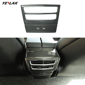 Grille d'aération arrière en fibre de carbone pour Tesla Model S/X pré-refresh
