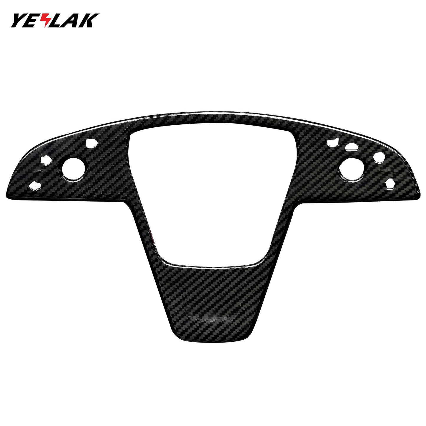 Carbon Fiber Steering Wheel Cover For Tesla Model S / X2021+