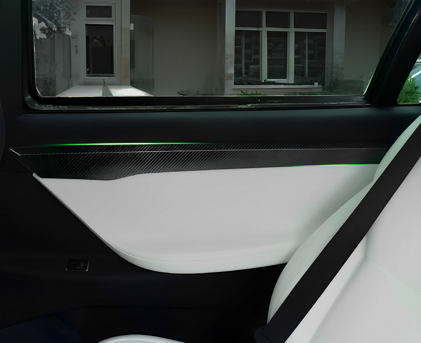 Real Carbon Fiber Door Trims For Tesla Model X 2015-2021