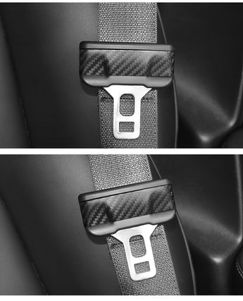 Tesla Model 3/Y matte Carbon Fiber Seat Belt Covers