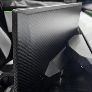Tesla Cybertruck Carbon Fiber Display Back Overlay (2 Pieces)