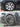 Tesla Model Y Wheel Covers Replacement for Gemini 19" Hub Caps Before and after comparison