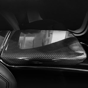 Real Carbon Fiber Armrest Cover for 2021-2026 Tesla Model S/X