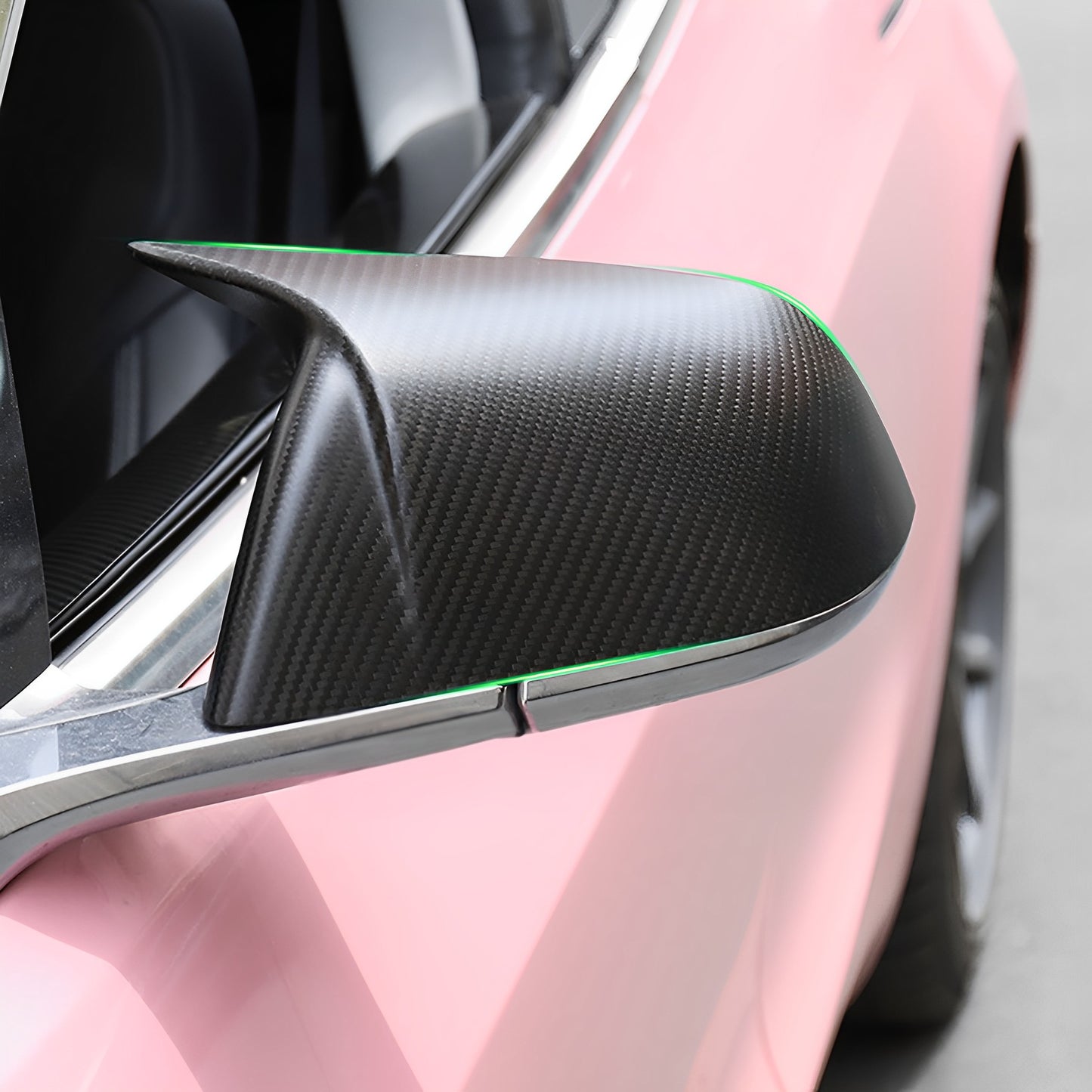 Real Carbon Fiber Mirror Caps For Tesla Model S/3/X/Y