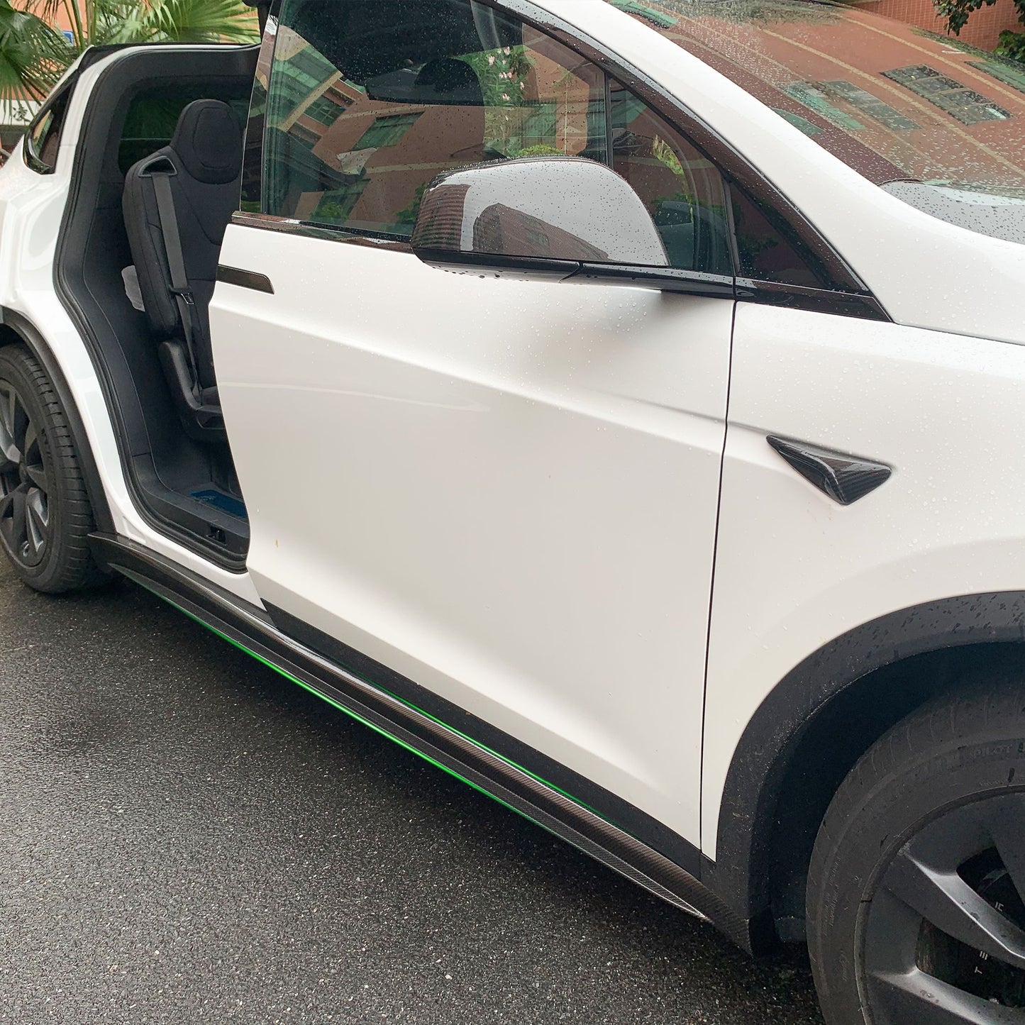 Real Carbon Fiber Side Skirts For 2021+ Model S