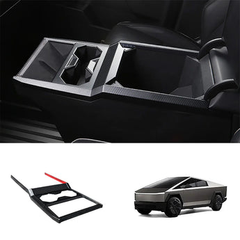 Real Carbon Fiber Cybertruck Center Console & Cup Holder Frame