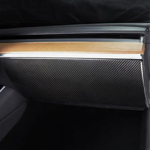 Real Carbon Fiber Glove Box Cover for Tesla Model 3 & Model Y - Luxury Interior Upgrade