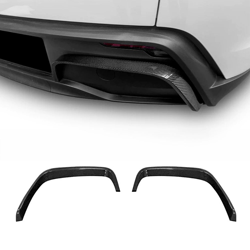 Tesla Model Y 2025＋　リアエンブレムトリム Real Carbon Fiber Rear Bumper Trim for Tesla Model Y Juniper