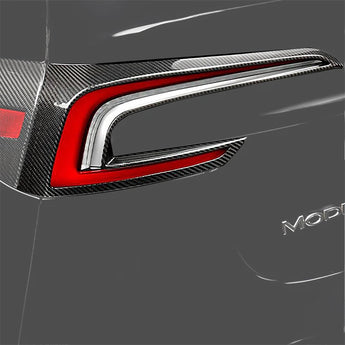 Tesla 2024+ Model 3 Highland Carbon Fiber Tail Light Accents – Sporty Rear Styling