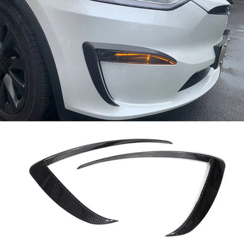 Tesla Model X Carbon Fiber Foglight Trim