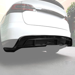 Tesla Model X Carbon Fiber Rear Bumper Diffuser Replacement| High-Performance Aerodynamic Aero Kit