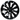 Matte black 18-inch Prismata wheel cover for 2026+ Tesla Model 3 Standard