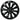 Silver and black 18-inch Prismata wheel cover for 2026+ Tesla Model 3 Standard