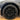 Front view of a gloss black Prismata wheel cover for Tesla Model 3 Standard