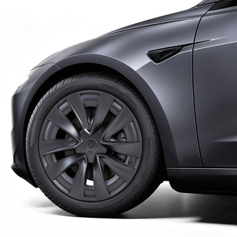 Set of four gloss black Prismata wheel covers for Tesla Model 3 Standard