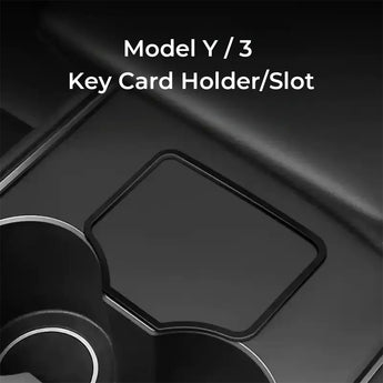 Automotive-grade adhesive backing installation for Tesla Model 3/Y NFC key card holder frame