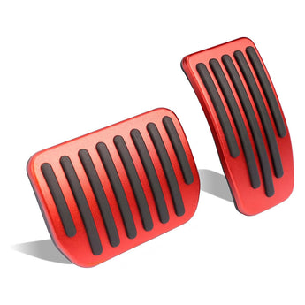 Red performance foot pedals for Tesla Model 3 and Model Y 2017-2026