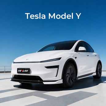 Tesla Model Y Juniper with REV body kit front lip and side skirts