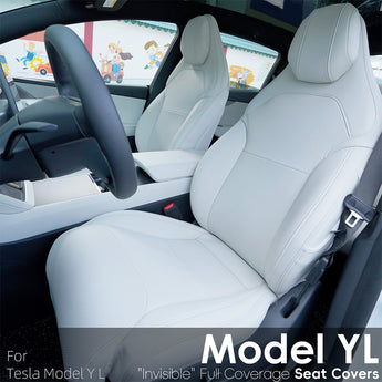 Precision-fit Tesla Model YL seat cover with clean edges and tailored contours