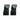 Pair of black car coat hanger hooks with semi-circular gripping pads