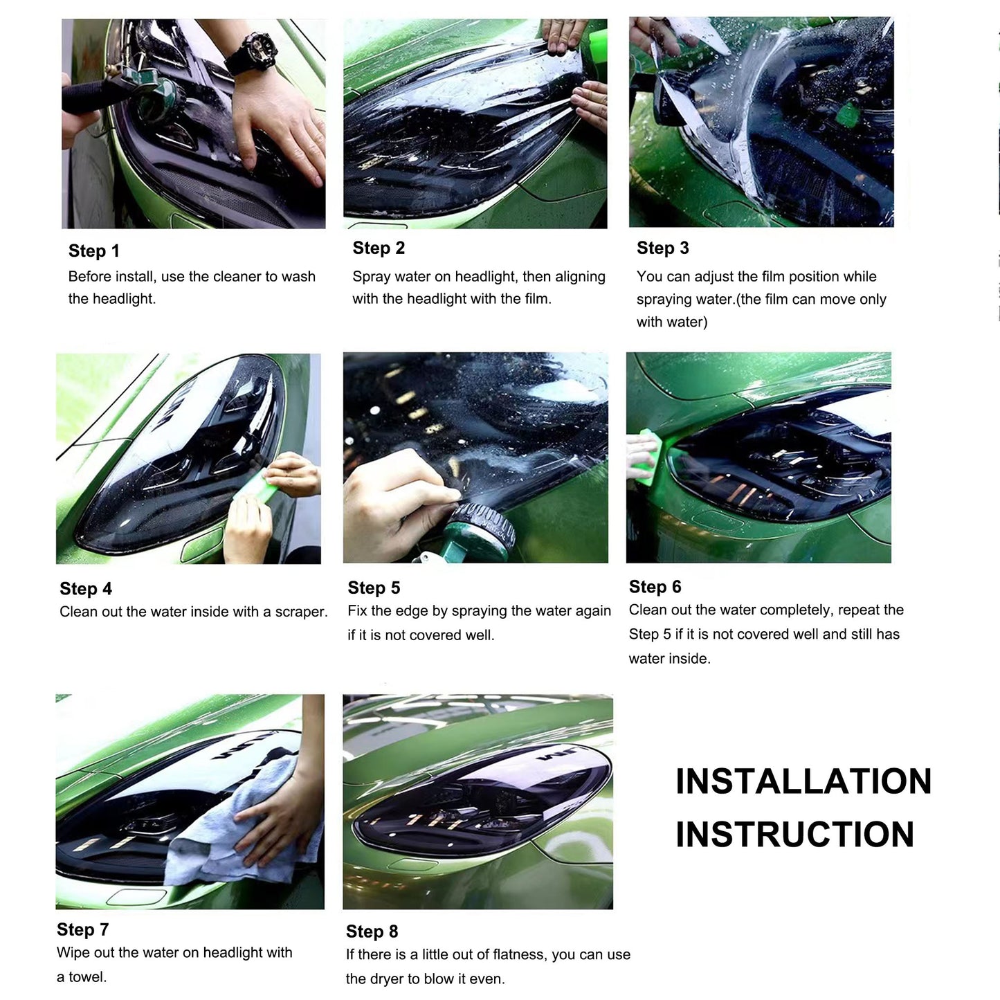 Headlight Film Cover for Tesla Model 3/Y/S/X-Yeslak