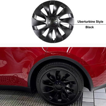 Yeslak 20inch Model Y wheel Covers with Uberturbine Style Center Black Wheel Caps