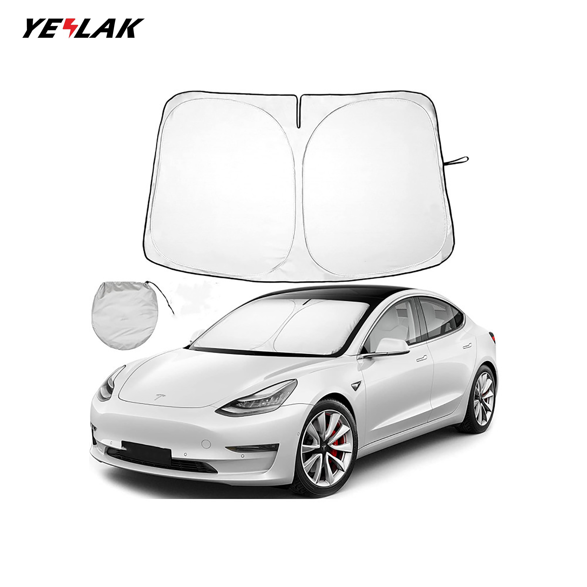 Bestes Windschutzscheiben-Sonnenschutzzubehör für Tesla Model Y/3 – Yeslak
