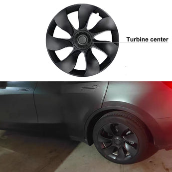 YESLAK Wheel Cover Hubcap 19 inch for Model Y - Turbine center