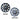 Tesla Model 3 Uberturbine Wheel Cover 19 Inch Hub Caps - Black & Gun Gray Colors