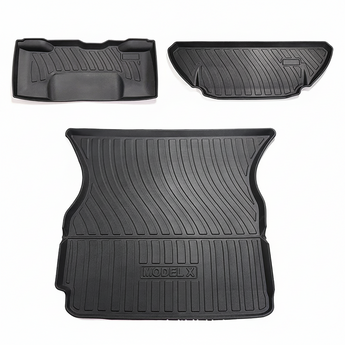 Model X Front Rear Trunk Well Mats 2016-2023-Motor Vehicle Carpet & Upholstery-Yeslak