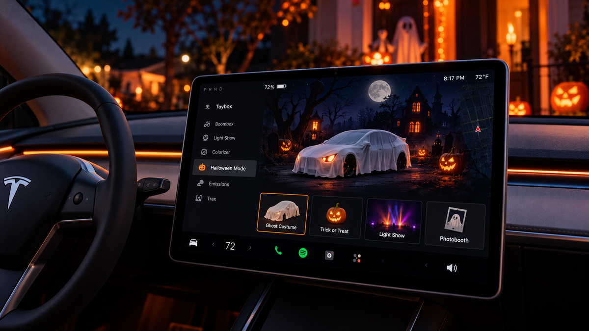 Tesla 2026.38.3.1 Update: Halloween Mode & New Features – Yeslak Tesla ...