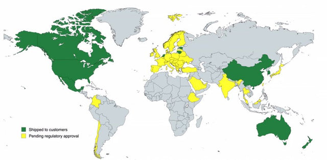 Tesla Reveals Map of Countries Pending FSD Approval – Yeslak Tesla ...