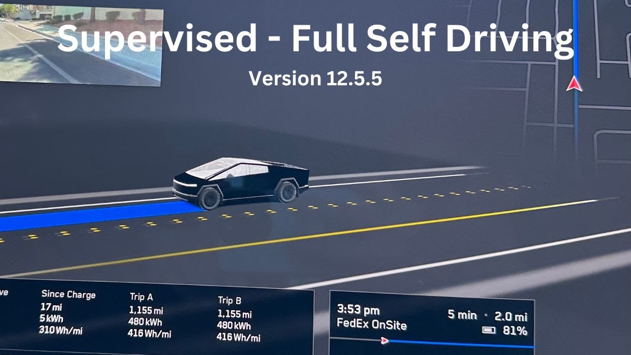 Tesla Unveils FSD (Supervised)  for Cybertruck in Canada