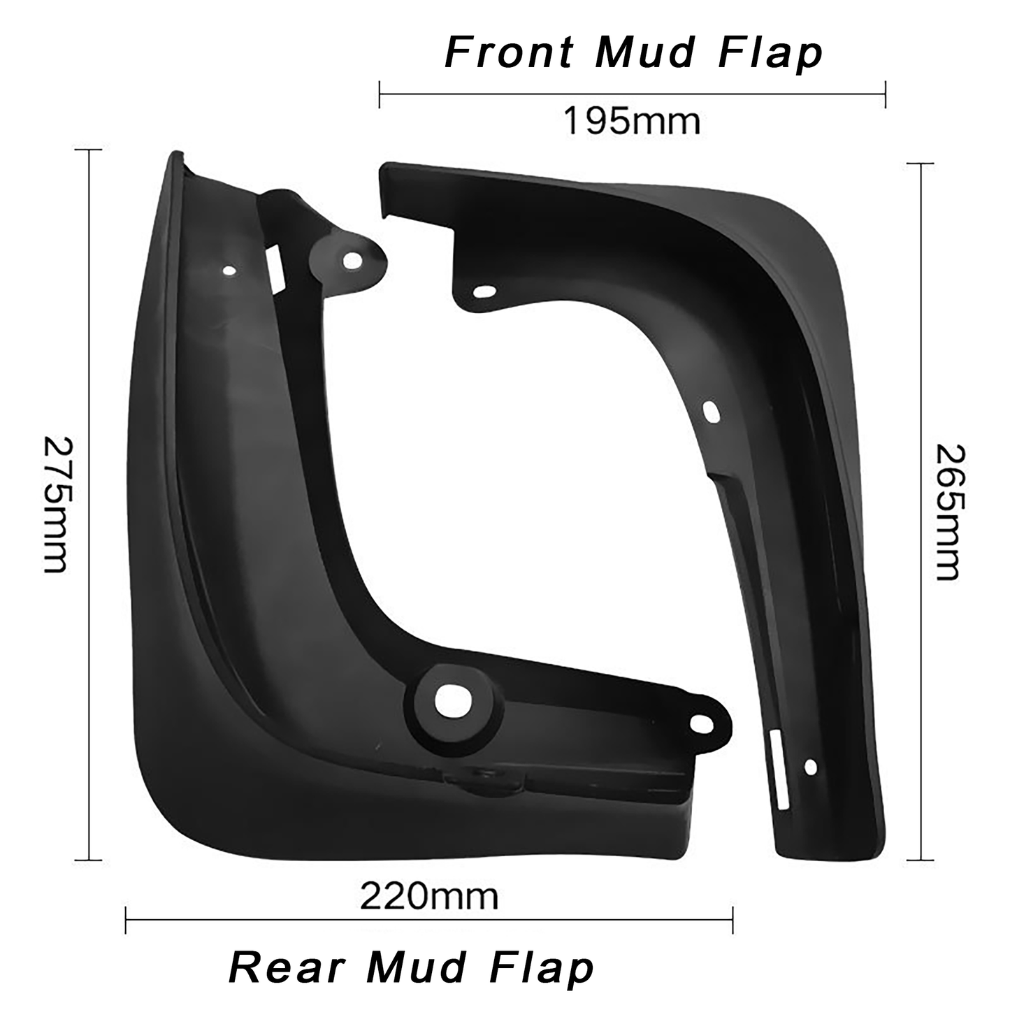 Mud Flaps Set For Tesla Model S