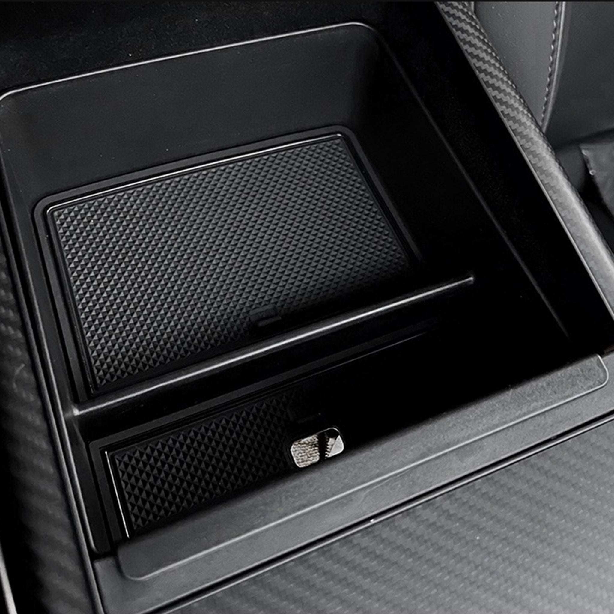 2021+ Model S & X Center Console Armrest Storage Box