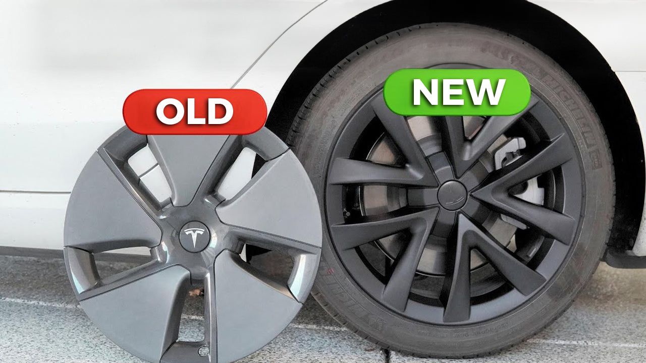 18" Factory Tesla Wheel Covers VS Yeslak Model 3 Arachnid Styled Aero Wheel Cover