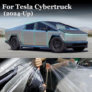 2024 Tesla Cybertruck Pre-cut Gloss Clear PPF Wrap Self-Healing TPU Film