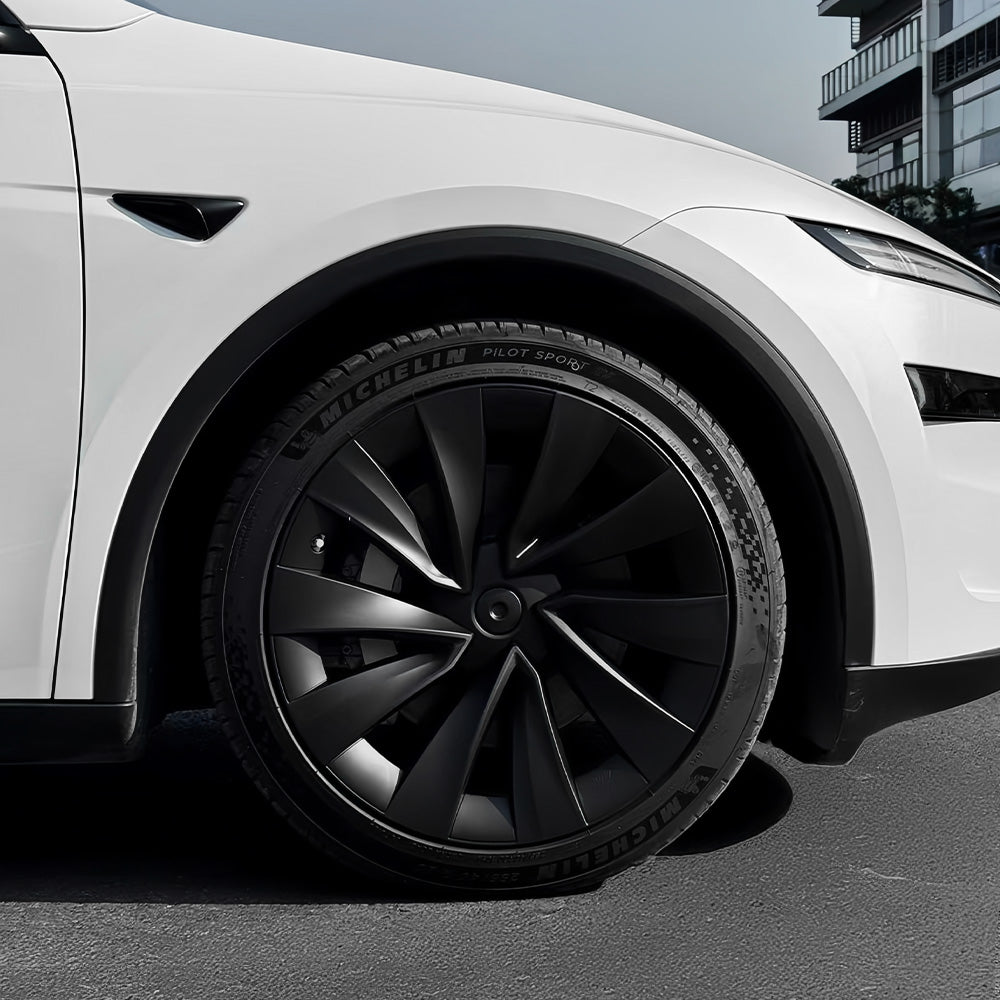 2025+ Tesla Model Y Juniper 20-Inch Helix Wheel Covers | Matte Black F ...
