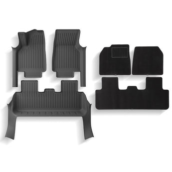 Tesla Model Y Juniper All-Weather & Full Coverage Floor Mats with carpets