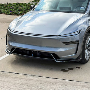2025+ Tesla Model Y Juniper Front Lip Spoiler by Yeslak | Premium Aerodynamic Upgrade & Bumper Protection