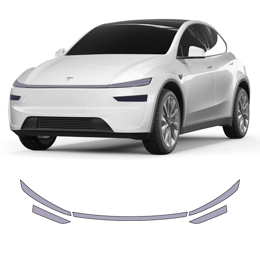 Tesla Model Y 2025＋ワイヤレスチャージャー ライトセール品‼️ Model Y Juniper 2025+ SmartLight UV-Reactive Headlight Film