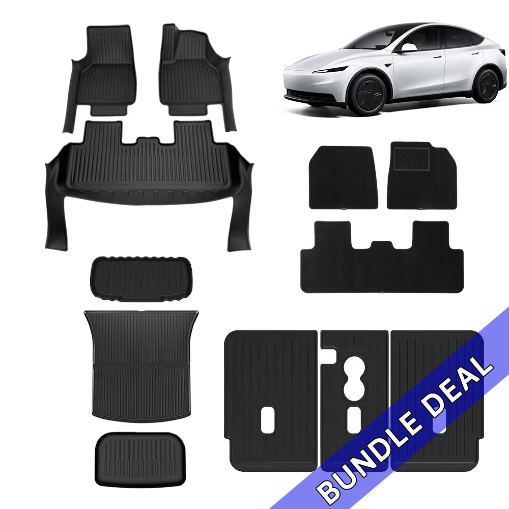 2befair Set completo di tappetini in gomma premium per il Tesla Model Y 2befair Set completo di tappetini in gomma premium per il Tesla Model Y